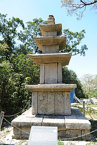 topp, stein tårn, skatt, daeheungsa, Sør-korea, festivalen, tredje pagoda