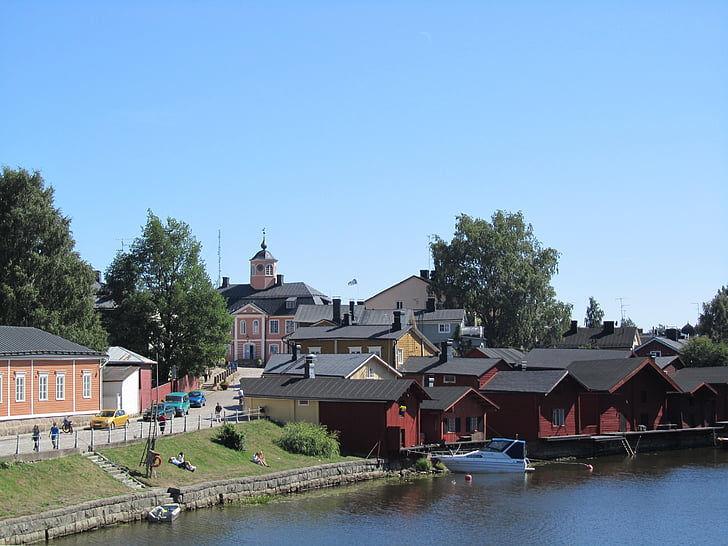 Turku, Speicherstadt, Fínsko, historicky, staré