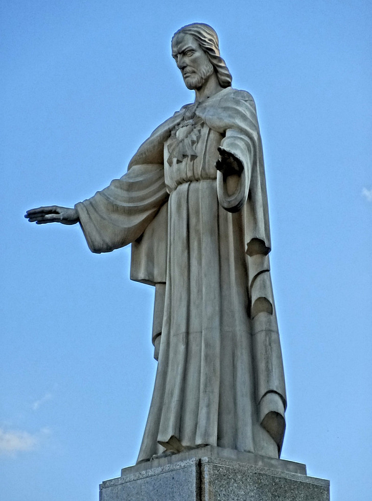 Jezus Kristus, spomenik, Bydgoszcz, krščanstvo, Kip, kiparstvo, simbol