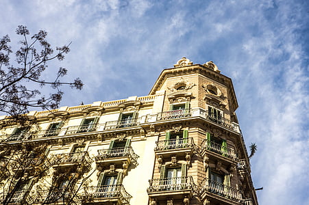 Barcelona, İspanya, mimari, Avrupa, seyahat, Turizm, Bina
