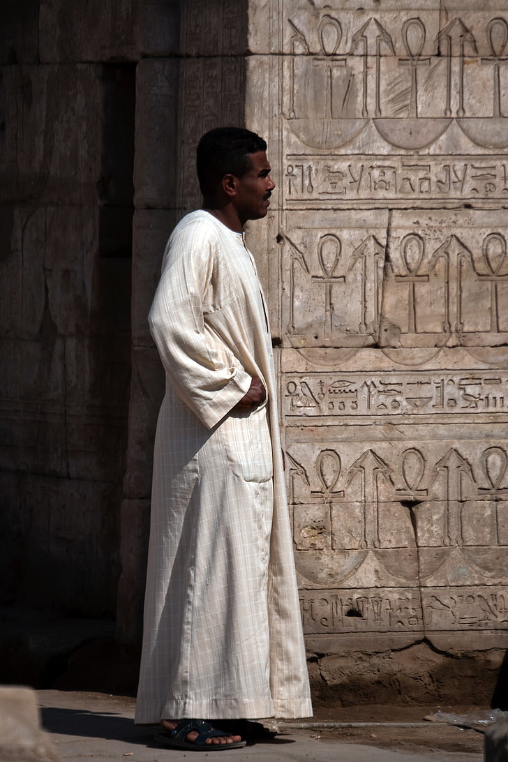 egyptian, man, person, oriental, traditional wear, architecture, religion