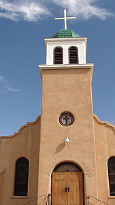 교회, 뉴 멕시코, cerrillos, 아키텍처, 역사적인, 가톨릭