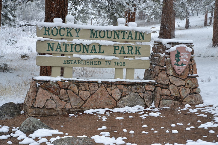 Rocky mountain, national park, landskab, rejse, naturskønne, turisme, USA