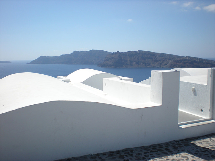 Santorini, ilha grega, Grécia, fuzileiro naval, Oia