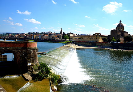 Florence, Italië, de rivier Arno