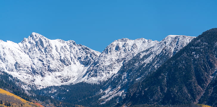 Rocky mountains, Vail, Colorado, sneeuw, natuur, Verenigde Staten, reizen