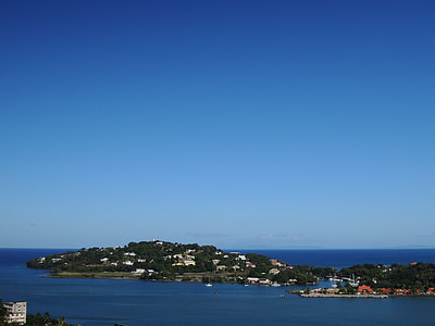 Svatá Lucie, ostrov v Karibiku, Svatá Lucie, Já?, modrá, voda