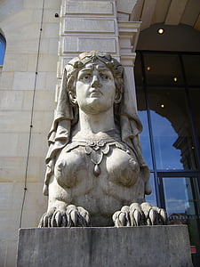 Esfinge, estatua de, Museo, Figura, figura de piedra, escultura, Monumento