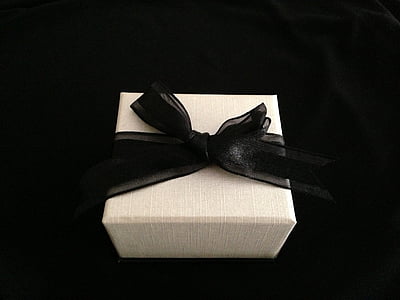 presente, regalo, arco, cinta, caja, San Valentín, -la caja de envase
