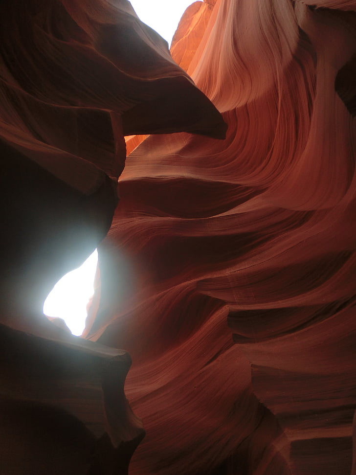 Antelope canyon, Arizona, USA, sand stein, Rock, lys, farge