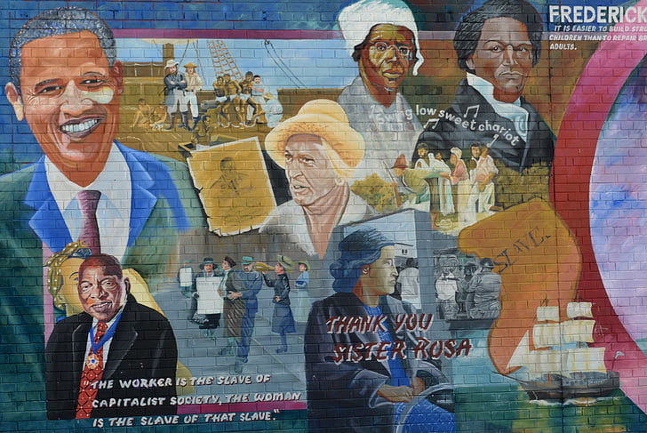 peinture murale, Belfast, conflit, Barack obama, soeur rosa