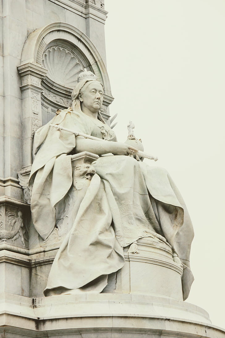 London, skulptur, statuen, dronning, monument, Storbritannia, England
