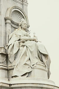 Londres, escultura, estatua de, Reina, Monumento, Reino Unido, Inglaterra