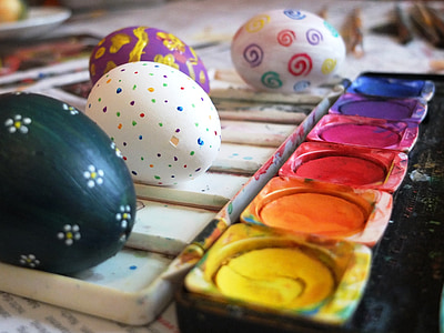 Veľkonočné vajíčko, Farba, Farba, vajcia, kreatívne, Veľkonočné, farebné