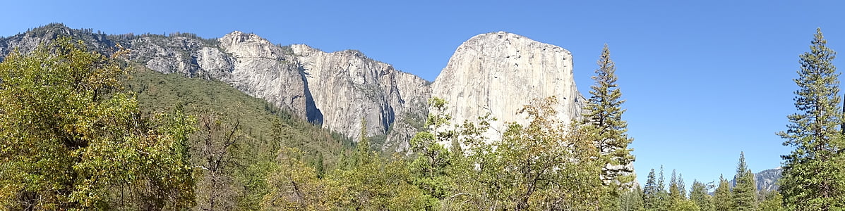 Yosemite, Nacionālais parks, El capitan, Panorama, klinšu veidošanās, Monolīts, granīta