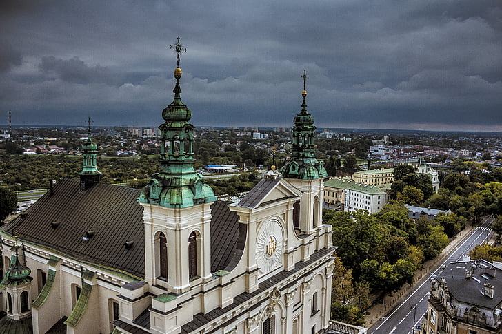 a Catedral, Igreja, Lublin, modo de exibição, Polônia, Cristianismo, Catolicismo