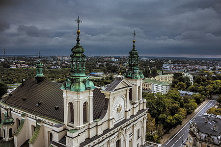 katedraal, kirik, Lublin, Vaade, Poola, kristlus, katoliiklus