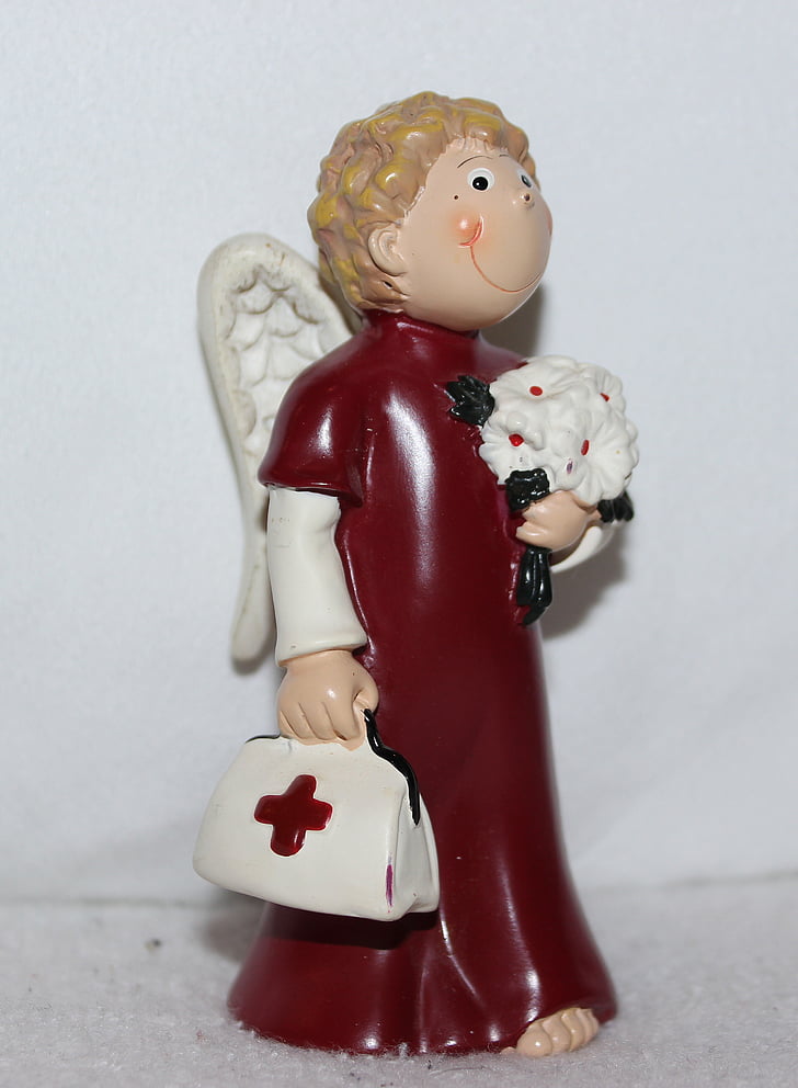figura d'Àngel, déco, loca, primers auxilis, equipatge, flors, confiança