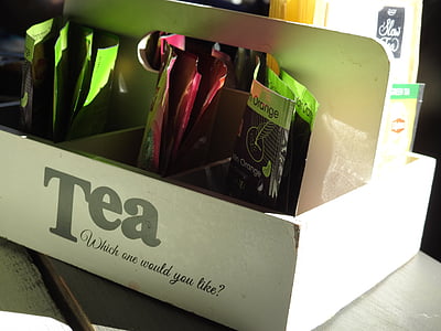 Tee, кутия, дървен материал, Деко, декорация, напитка, топла напитка