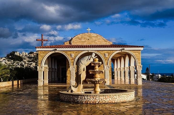 Kypros, Ayia napa, Ayios epifanios, kirke, ortodokse, arkitektur, religion