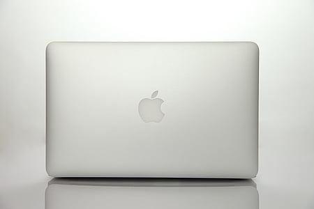 Apple, computador portátil, ainda vida, produtos, metal, produtos eletrônicos, Branco