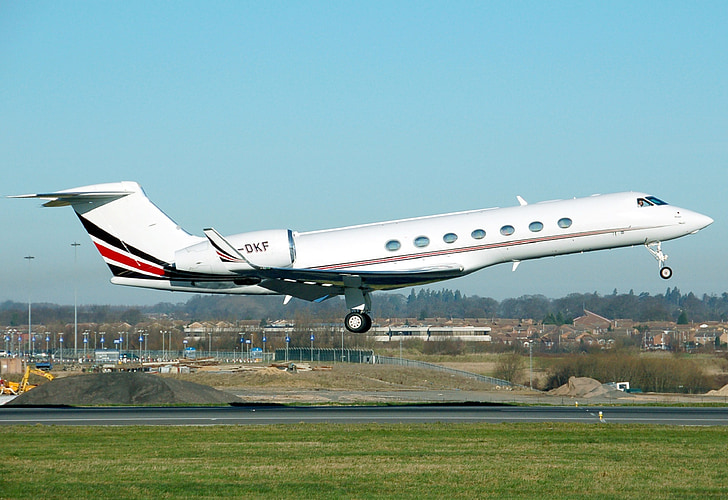 Gulfstream g550, fly, Takeoff, jet, lille, privat, fly