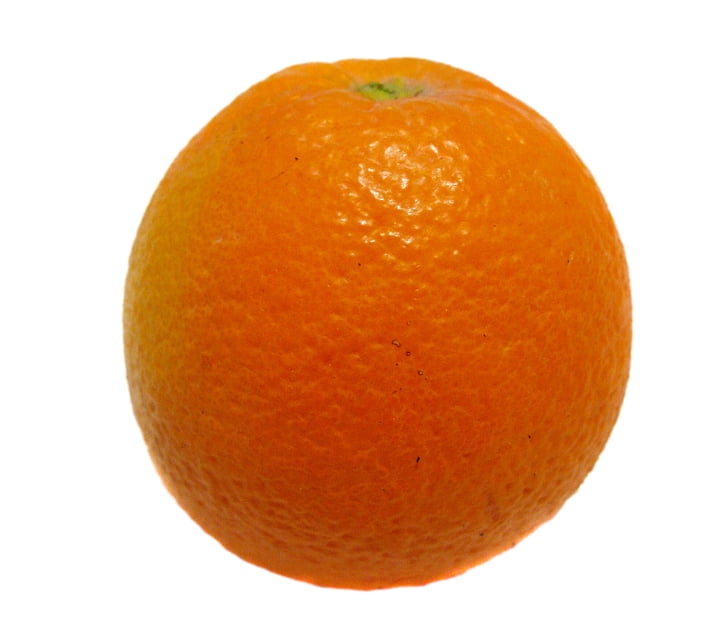 Orange, izolat, fundal alb