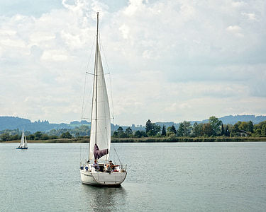 segelbåt, Boot, segel, sjön, vatten, vattensporter, Leisure