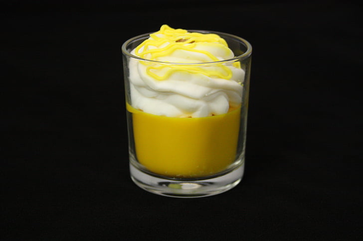 candela, forma, limone, dessert del limone, dessert, Candela gialla, vetro