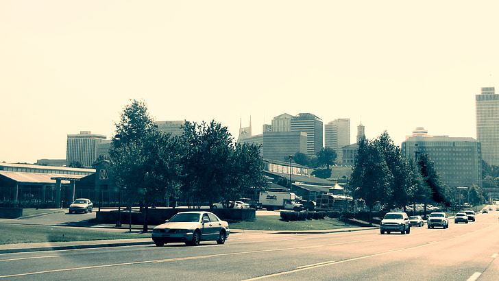 Nashville, Stati Uniti d'America, città, centro città, paesaggio urbano, Tennessee, architettura