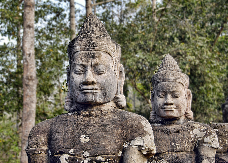 Kambodża, Siem reap, Turystyka, podróży, starożytne, Siem, czerpać