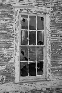 Page d’accueil, maison, fenêtre de, Vintage, maison abandonnée, architecture