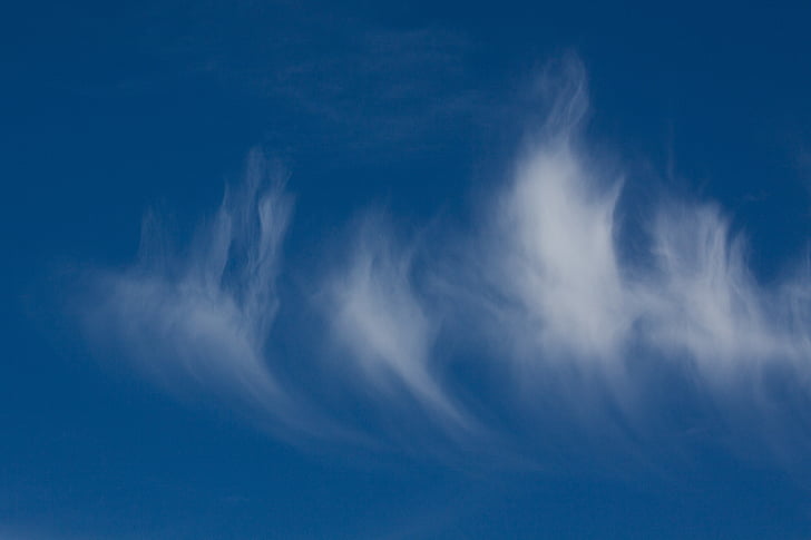 cirrus clouds, clouds, blue, sky, cloud, clear, sunny