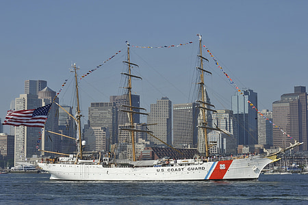 πλοίο, Κόπτης, τρεις έχων ιστούς, ΜΠΑΡΚΟ, ιστιοπλοΐα, Βοστώνη, Μασαχουσέτη