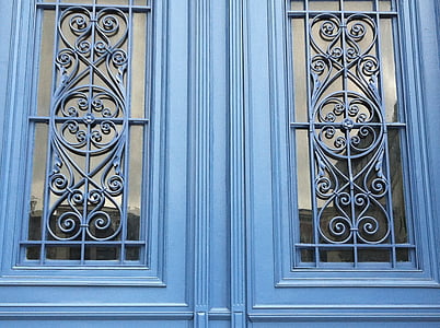 arquitectura, decoración, diseño, puerta, fachada, frente, vidrio
