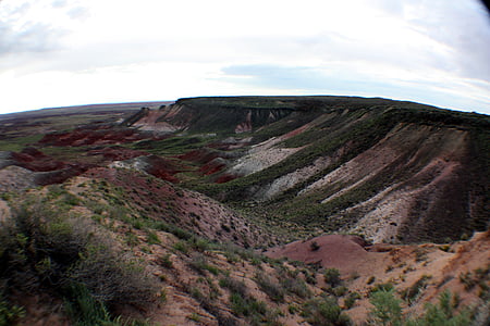 Painted desert, landschap, berg, Arizona, natuur, rotsen, toeristische attractie