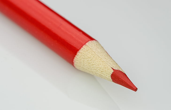 red, color pencil, drawing, colour, colorful, macro, colored pencils