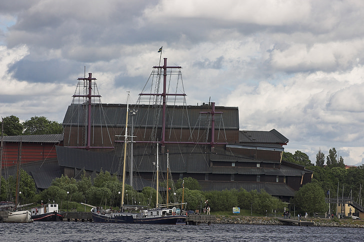 múzeum, Stockholm, Švédsko, železo, budova