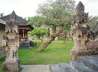 Indonesien, Bali, templet, skulpturer, statyer, religion, religiösa