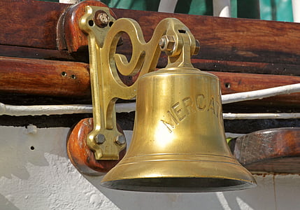 Bell, lonceng kapal, kapal berlayar, kapal aksesoris, kapal, Maritim, pengiriman
