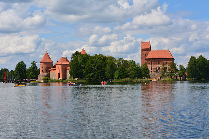 Trakai, Litvanya, Kale, Ortaçağ, tarihi, Kule, Galve