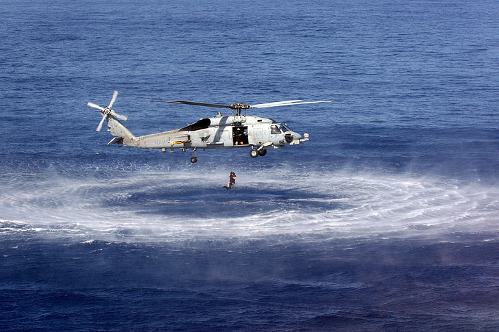 helocasting, helicopter, water, military, jump, fall, transport