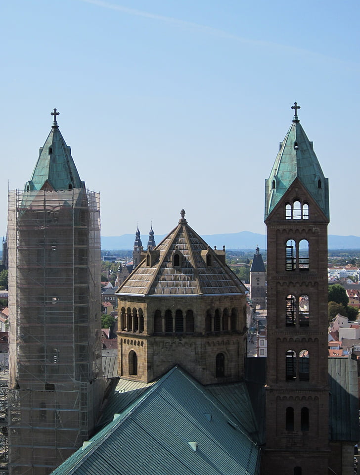 Speyer, Cathédrale, extérieur, architecture, Église, l’Europe, Allemagne