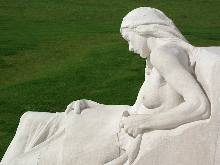 Monumento di Vimy, Vimy ridge, Normandia, Arras, canadese, Francia, prima