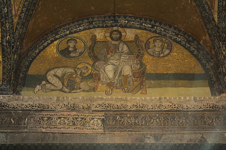 Urlaub, Turkei, Haga Sofia, Mosaik, Islam, Museum, Christus