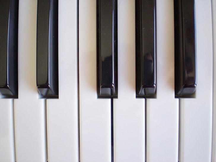 klavir, glazbene, tipkovnica, instrumenta, koncert, melodija, ključ