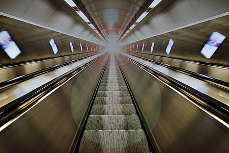 escalator, stairs, stairway, staircase, transport, transportation, subway