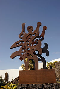 konstverk, Cesar manrique, Lanzarote, museet, Tahiche