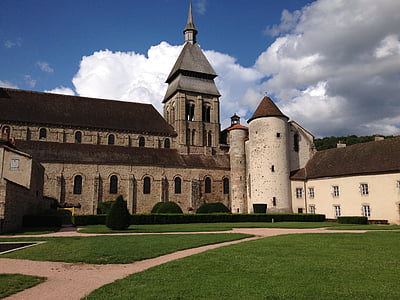 Chambon, aldea, Francia, medieval, paisaje, Iglesia, arquitectura