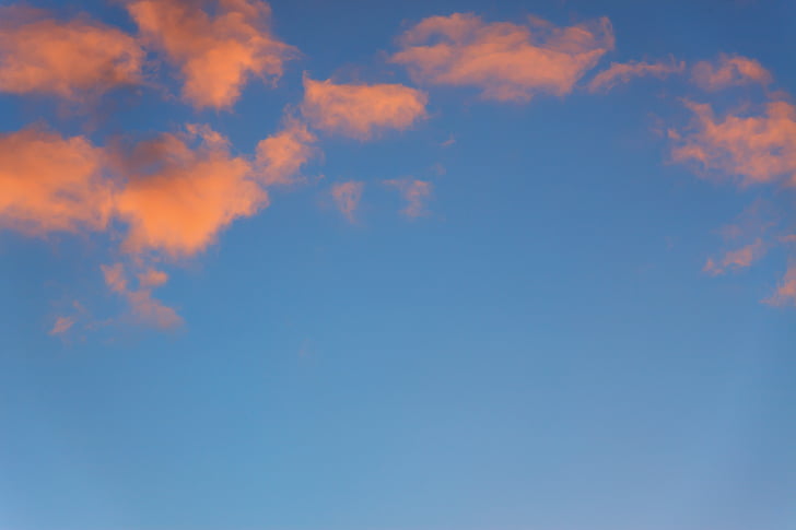 Luft, Atmosphäre, Hintergrund, Blau, Sonnenuntergang, Klima, Wolke